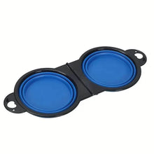 Load image into Gallery viewer, 2-in-1 Collapsible Double Dog Bowl
