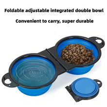 Load image into Gallery viewer, 2-in-1 Collapsible Double Dog Bowl
