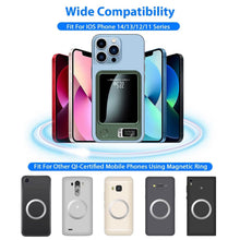 Load image into Gallery viewer, 2-in-1 Magnetic Wireless Power Bank 10000mAh PD20W Fast Charger Mag Safe
