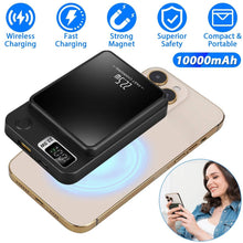 Load image into Gallery viewer, 2-in-1 Magnetic Wireless Power Bank 10000mAh PD20W Fast Charger Mag Safe
