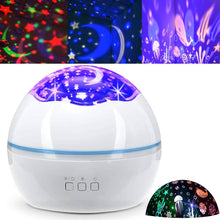 Load image into Gallery viewer, 2-in-1 Ocean Star Night Light Projector Lamp 360 Degree Rotating
