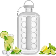 Load image into Gallery viewer, 2-in-1 Portable Ice Ball Maker Kettle With 17 Grids Flat Body Lid Cooling Ice Pop/Cube Molds
