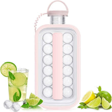 Load image into Gallery viewer, 2-in-1 Portable Ice Ball Maker Kettle With 17 Grids Flat Body Lid Cooling Ice Pop/Cube Molds
