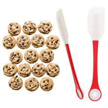 Load image into Gallery viewer, 2-in-1 Silicone One Tablespoon Cookie Scoop and Spatula to Stir, Fold, Scrape
