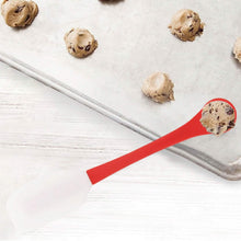 Load image into Gallery viewer, 2-in-1 Silicone One Tablespoon Cookie Scoop and Spatula to Stir, Fold, Scrape
