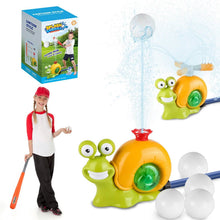 Load image into Gallery viewer, 2-in-1 Snail Water Sprinkler Baseball Toy with 2 Sprinkler Nozzles
