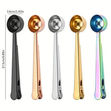 Load image into Gallery viewer, 2-in-1 Stainless Steel Coffee Spoon and Sealing Clip
