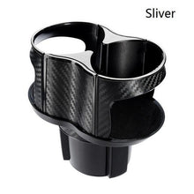 将图片加载到图库查看器，2 In 1 Vehicle-mounted Slip-proof Cup Holder 360 Degree Rotating Water Car Cup Holder Multifunctional Dual Holder Car Cup Holder, Multifunction Car Drink Holder Adapter, Mount Extender with 360° Rotating Adjustable Base Auto Accessory
