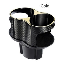 将图片加载到图库查看器，2 In 1 Vehicle-mounted Slip-proof Cup Holder 360 Degree Rotating Water Car Cup Holder Multifunctional Dual Holder Car Cup Holder, Multifunction Car Drink Holder Adapter, Mount Extender with 360° Rotating Adjustable Base Auto Accessory
