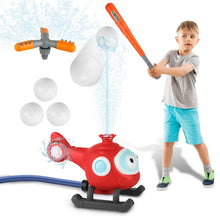 Load image into Gallery viewer, 2-in-1 Water Sprinkler Baseball Helicopter Toy
