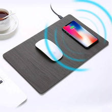 Load image into Gallery viewer, 2-in-1 Wireless Charger Mouse Pad - Black
