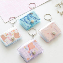 Load image into Gallery viewer, 2 Inch Photo Album PVC Sequins Transparent Sticker &amp; Name Card Holder 16 Pockets Photo Holder Business Card Bag Mini Photo Holds Photos with Key Chain Album Gifts
