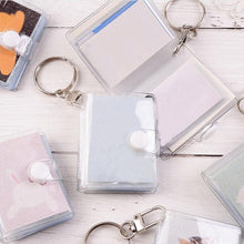 Load image into Gallery viewer, 2 Inch Photo Album PVC Sequins Transparent Sticker &amp; Name Card Holder 16 Pockets Photo Holder Business Card Bag Mini Photo Holds Photos with Key Chain Album Gifts
