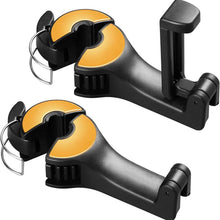 Load image into Gallery viewer, 2-Pack: 2-in-1 Car Seat Hooks for Purses and Bags with Phone Holder
