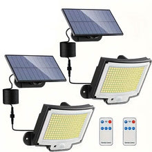 将图片加载到图库查看器，2-Pack: 228 LED Outdoor Split Solar Wall Lights
