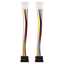 将图片加载到图库查看器，2-Pack: 4 Pin Male To 15Pin Female Data Cable Adapter
