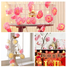 Load image into Gallery viewer, 2-Pack: 40 LEDs Rose Flower String Lights
