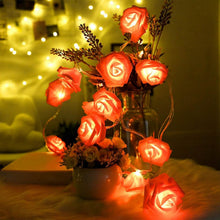 Load image into Gallery viewer, 2-Pack: 40 LEDs Rose Flower String Lights
