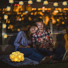 Load image into Gallery viewer, 2-Pack: 40 LEDs Rose Flower String Lights
