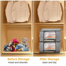 将图片加载到图库查看器，2-Pack: 90L Large Capacity Foldable Closet Organizer
