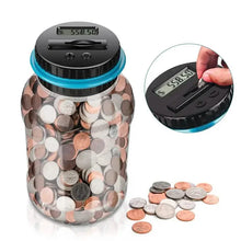 将图片加载到图库查看器，Digital Counting Money Jar
