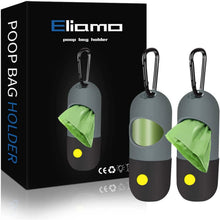 Load image into Gallery viewer, 2-Pack: Dog Poop Bag Dispenser with Built-in LED Flashlight

