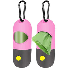 Load image into Gallery viewer, 2-Pack: Dog Poop Bag Dispenser with Built-in LED Flashlight
