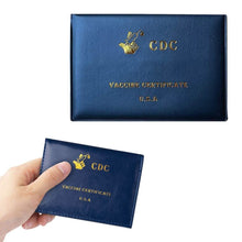Load image into Gallery viewer, 2-Pack: Faux Leather CDC Vaccination Card Immunization Record Protector Holder
