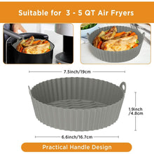 Load image into Gallery viewer, 2-Pack: Foldable Silicone Air Fryer Liner
