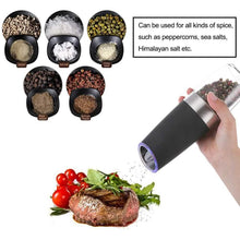 将图片加载到图库查看器，2-Pack: Gravity Electric Salt Pepper Grinder
