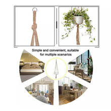 Load image into Gallery viewer, 2-Pack: Indoor Outdoor Hanging Pot Rope Net Macrame Plant Hanger
