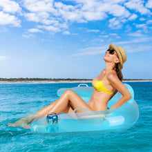 Load image into Gallery viewer, 2-Pack: Inflatable Float Pool Chair with Cup Holder Arm Rest
