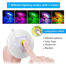 将图片加载到图库查看器，2-Pack: LED Color Changing Floating Pool Lights with 8 Modes Lighting
