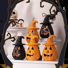 将图片加载到图库查看器，2-Pack: LED Lamp Halloween Pumpkin Light
