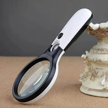 将图片加载到图库查看器，2-Pack: LED Light 45x Magnifying Glass Lens Mini Pocket Handheld Microscope
