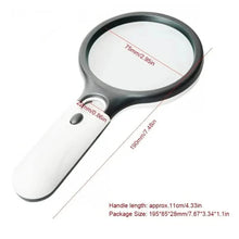 将图片加载到图库查看器，2-Pack: LED Light 45x Magnifying Glass Lens Mini Pocket Handheld Microscope
