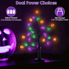 Load image into Gallery viewer, 2-Pack: Lighted Halloween Trees with Timer and Adjustable Twigs
