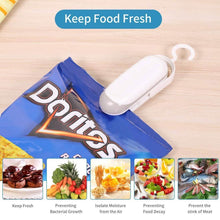 Load image into Gallery viewer, 2-Pack: Mempedont Mini Bag Sealer - Heat Sealer for Plastic Bags
