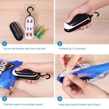 Load image into Gallery viewer, 2-Pack: Mempedont Mini Bag Sealer - Heat Sealer for Plastic Bags
