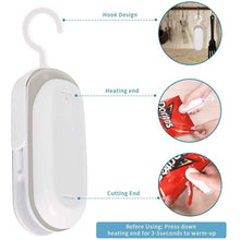 Load image into Gallery viewer, 2-Pack: Mempedont Mini Bag Sealer - Heat Sealer for Plastic Bags
