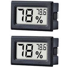 Load image into Gallery viewer, 2-Pack: Mini Digital Hygrometer Gauge Indoor Thermometer
