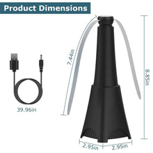 Load image into Gallery viewer, 2-Pack: Portable Reflective Fly Repellent Fan Rechargeable Battery Powered
