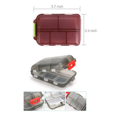 Load image into Gallery viewer, 2-Pack: Portable Weekly Travel Pill Organizer Case
