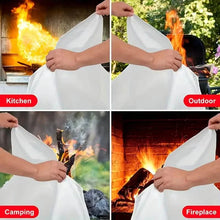 Load image into Gallery viewer, 2-Pack: Premium Fiberglass Fire Blankets - Heat-Resistant, Compact and Reusable
