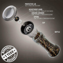 Load image into Gallery viewer, 2-Pack: Premium Stainless Steel Salt and Pepper Grinder
