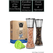 Load image into Gallery viewer, 2-Pack: Premium Stainless Steel Salt and Pepper Grinder
