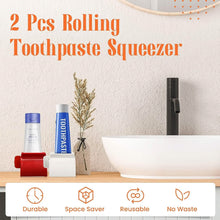 将图片加载到图库查看器，2-Pack: Rolling Tube Toothpaste Squeezer Dispenser
