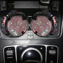 将图片加载到图库查看器，2-Pack: Shimmering Diamond Car Cup Mats
