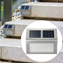 将图片加载到图库查看器，2 Pack: Solar Light 2 LEDs Wall Lamp Waterproof Security Light
