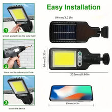 将图片加载到图库查看器，2-Pack: Solar Outdoor Security Street Lighting, 3 Modes With Wireless Motion Sensing and Remote Control
